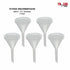 Funnel Polypropylene Plastic 60mm Diameter, 5-Pack
