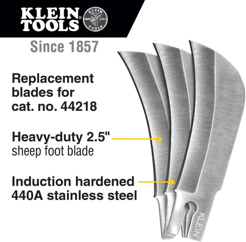 Klein Tools 44219 Replacement Hawkbill Blade for 44218 3-Pack by Klein Tools