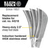 Klein Tools 44219 Replacement Hawkbill Blade for 44218 3-Pack by Klein Tools