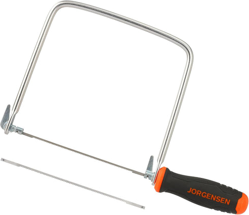 JORGENSEN Pro Coping Saw Set, Coping Frame with Extra 2pcs 6-1/2 Inch Replacement Blades