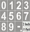 2 Inch Large Number Stencils for Painting - 11 Pack Reusable Templates for Curb Address, Crafts, and Wall Art
