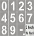 2 Inch Large Number Stencils for Painting - 11 Pack Reusable Templates for Curb Address, Crafts, and Wall Art