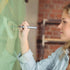 Glass Dry Erase Board, Black Surface, Frameless Magnetic, 16" x 16", for Office, Home, School with Marker