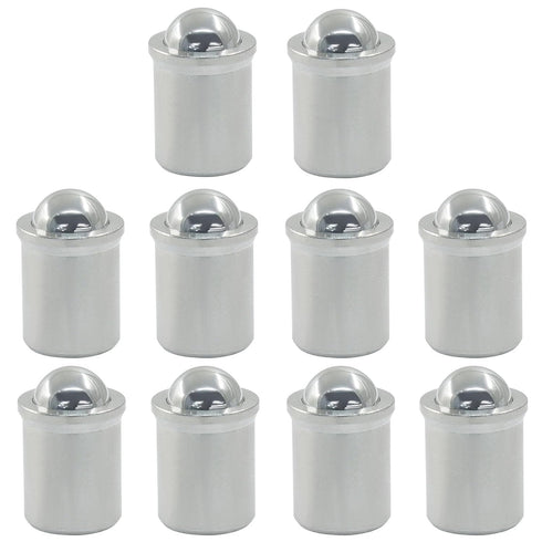 Zorveiio 10PCS Ball Plungers, 304 Stainless Steel Ball Detent Screws Bearing Spring Smooth