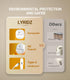 Dimmable 3 Pack Lyridz Rechargeable Battery Night Light with Motion Sensor, Amber Nightlights for Bathroom, Bedroom