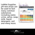 Plastic pH Test Strips, Universal Application, 100 Strips for Saliva, Soap, Urine, Food, Water, Soil Testing