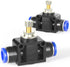TAILONZ PNEUMATIC Air Flow Control Valve with Push-to-Connect Fitting, 6MM Tube OD SCF-6 (Pack of 5)