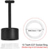 MECCANIXITY 3 Pack T Type E26/E27 Socket Ring Removal Tool for Medium Base Light Replacing Accessories Black Plastic