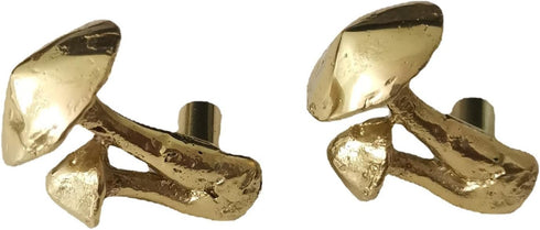 Ywmsfl Furniture Decorative Handle Modern Brass Dressers Knob Mushroom Shape Bedside Cabinet Pull Easy to Installation