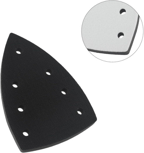 AureateLiving 100X150mm 7 Triangle Sanding Pad With Holes, EVA Backing Pad For Triangular Sander, Quick Change Abrasive