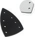 AureateLiving 100X150mm 7 Triangle Sanding Pad With Holes, EVA Backing Pad For Triangular Sander, Quick Change Abrasive