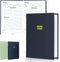 Perfect Blank Recipe Book - Recipe Notebook to Write In Your Own Recipes, Waterproof Cover, 186 Pages (dark blue)