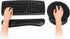 RICHEN Ergonomic PU Leather Keyboard Wrist Rest and Mouse Pad Set with Memory Foam for Computer/Laptop, Comfortable