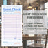 Officeva 6 Pack 300 Budgenix Guest Checks Server Note Pads Orders, Pink Guest Check Pads with Bottom Receipt, Waitress