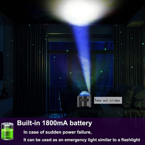 WANRAYW 15 1 Star Projector, in Space, Night Light with Remote Control, Galaxy Projector with Bluetooth Speaker, Moon