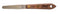Albion Engineering Company 258-3TPS Classic Tapered Spatula, Stainless Steel, Hardwood Handle, 3/8" Wide x 3" Long Blade