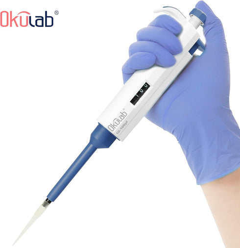 Single-Channel Micropipette, 10-100µl, Manual Adjustable Mechanical Pipette, High-Accurate, Autoclavable