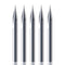 5PCS CNC Router Bits, 20 Degree 1/8 Shank, 2 Flutes, Engraving V Bits for Wood, Plywood, MDF, Stainless Steel