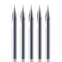 5PCS CNC Router Bits, 20 Degree 1/8 Shank, 2 Flutes, Engraving V Bits for Wood, Plywood, MDF, Stainless Steel