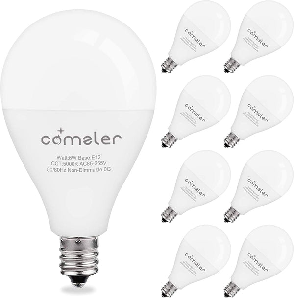 comzler LED Ceiling Fan Light Bulbs, A15 LED Light Bulb, 60 Watt