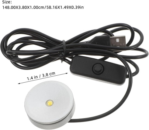 3w 4000k Ac5 SOLUSTRE LED Aluminum Floodlight Neutral Diffuser USB Mini Desk Lamp Under Cabinet and Bedside Lighting