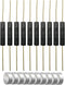 10pcs Plastic Reed Switch Normally Open (N/O) Magnetic Induction Switch with 10pcs Small Round Magnets