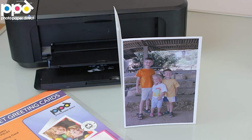 8.5 11 5.5 8.5 (50 PPD Greeting Card Paper, Printable Greeting Cards With Envelopes for Inkjet Printer, x Blank Half