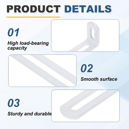 10 4.7"x1.2"x0.7", 90 uxcell Pcs Adjustable Right Angle Brackets, Slotted L-Shape Corner Bracket Degree Steel l Bracket