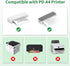 8.5 11 Inch PD-A4 200 Gloryang Thermal Printer Paper x US Letter Size, Quick-Dry Fan-Folded Thermal Paper, Advanced