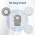 20 PACK Q5 Bags Compatible with Roborock Q5 Q5+ Q7 Q7+ Q7 Max Q7 Max+ S7 MaxV Ultra S8+ S8 Pro Ultra Robot Vacuum