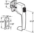 Prime-Line K 5116 White Push Button Latch with Tie Down, 1 Set