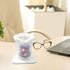 Kokiya Lined Eyeglass Holder Stand,Lovely,Sturdy,Modern,Anti Scratch Glasses Holder Stand Case for NightStand Home