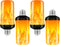 Bitrue LED Flame Effect Light Bulb, E26 Base, 4 Modes, Flickering Light Bulbs for Halloween Home Party, 4 Pack