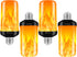 Bitrue LED Flame Effect Light Bulb, E26 Base, 4 Modes, Flickering Light Bulbs for Halloween Home Party, 4 Pack