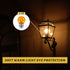 G40 Small Amber LED Edison Bulbs, 2000K 2W-15W Equivalent, E26 Base, Soft Warm Light for Healthy Sleep, 4 Pack
