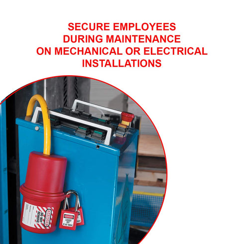 Master Lock 488 Electrical Plug Lockout - Lockout Tagout, 220-550 Volts