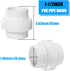 4PCS PVC Union Coupling 1-1/2", Furniture Grade PVC Pipe Fittings with EPDM O-Ring, White