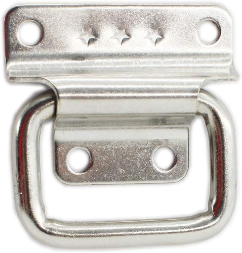 4 Pack Stainless Steel Wardrobe Handle, Foldable Boat Hatch Latch Cabinet Pull Handle Accessories