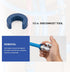 Toilet Water Supply Line Kit with 12" Stainless Steel Flexible Toilet Supply Line & 1/4 Turn 1/2 Inch Straight Push Fit