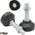BE-TOOL 2 M16 60 MM 60 MM Pcs Cabinet Adjustment Support Feet with Plastic Round Base Design x x Easy to Adjust for TV