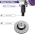 Generic 5/8"-11 Adapter,5/8"-11 M10(3/8"),M14 1/2-20UNC Angle Grinder Thread Arbor to & for Grinding,Buffer