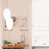 5.90X3.14 Inch Frosted Glass Lampshade Water Drop Shape Indoor Light Cover Lamp Shade Replacement for Table Pendant