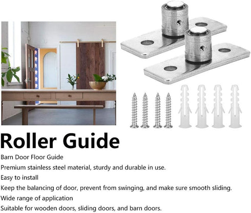 2 Pcs Roller - High Hardness Stainless Steel Barn Door Roller for Sliding Door Hardware Accessories