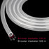 1/4" 3/8" 16ft (16.4ft) Silicone Tubing ID x OD - Length Food Grade Silicon Tube Flexible High Temp Pure Silicone Hose
