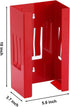 Mayouko Magnetic Glove Dispenser Holder, Red Glove Box Holder Wall Mount for Tissues, Disposal Gloves, Wipes, Tool Cart Accessory, 8LBS