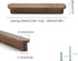 5 2 in Walnut Wood Kitchen pulls cabinets Handles Furniture Dresser Wardrobe Cupboard Drawer Handles pcs