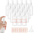 IUMLXJO 20Pcs Small Spray Bottles, 100ml/3.5oz Plastic Travel Bottles with Funnels & 120Pcs