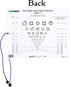 KASHSURG 16 Inch Sloan Letter Near Vision Eye Chart with Cord by