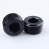 1" NPT Male Socket Allen Head Plugs Aluminum Black, 2 Pack
