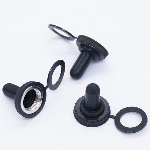 TWTADE 3 Pcs 6 Pin Toggle Rocker Switches ON/ON Latching DPDT Heavy Duty 16A 250VAC with Waterproof Cap